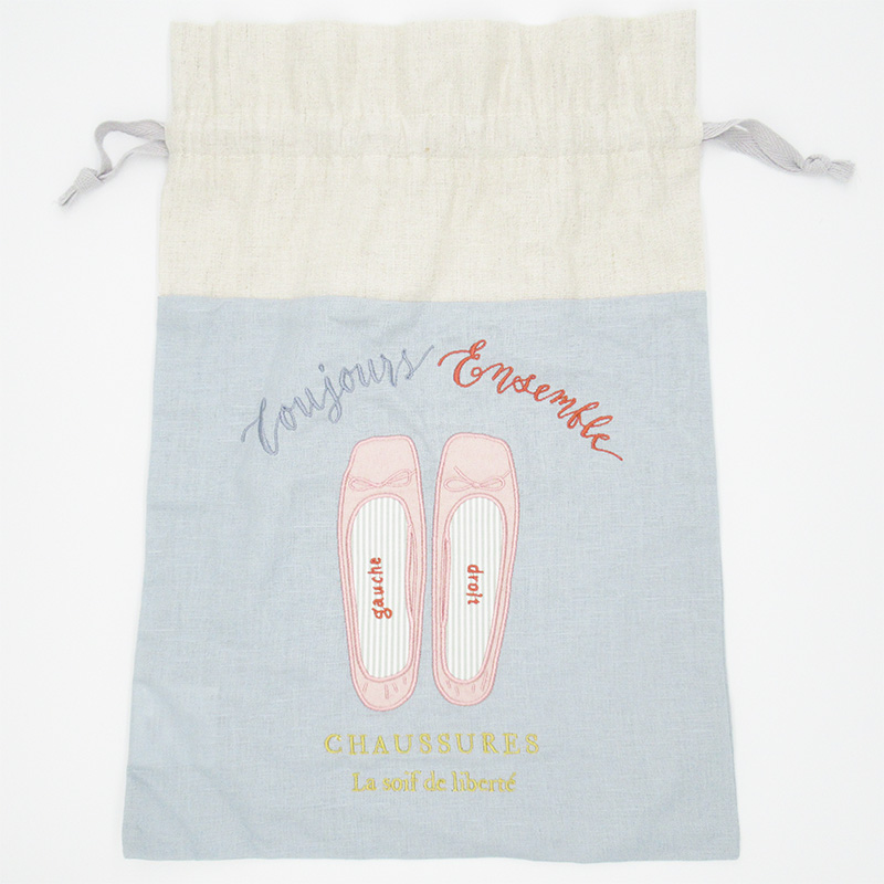 Afternoon Tea Drawstring Bag Large Size - Untied