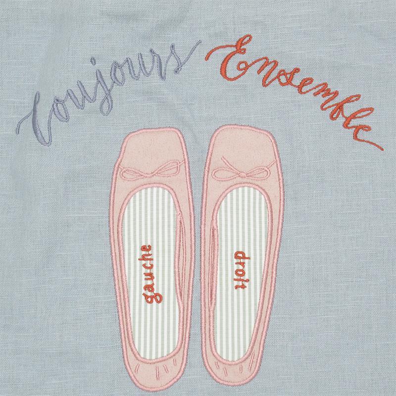 Afternoon Tea Drawstring Bag Large Size - Close-up