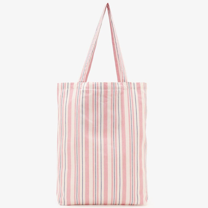 Afternoon Tea Pink Stripe Tote Back