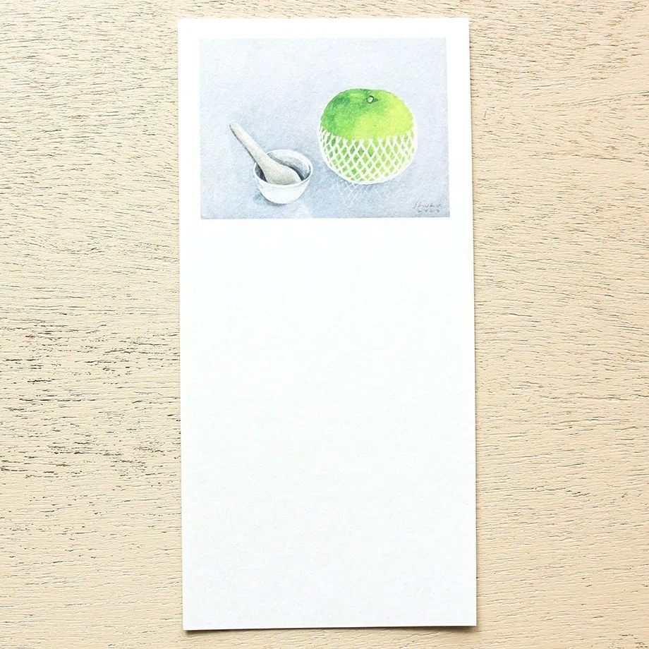 Nishi Shuku Slim Washi-Paper Letter Pad - Fruit Inside