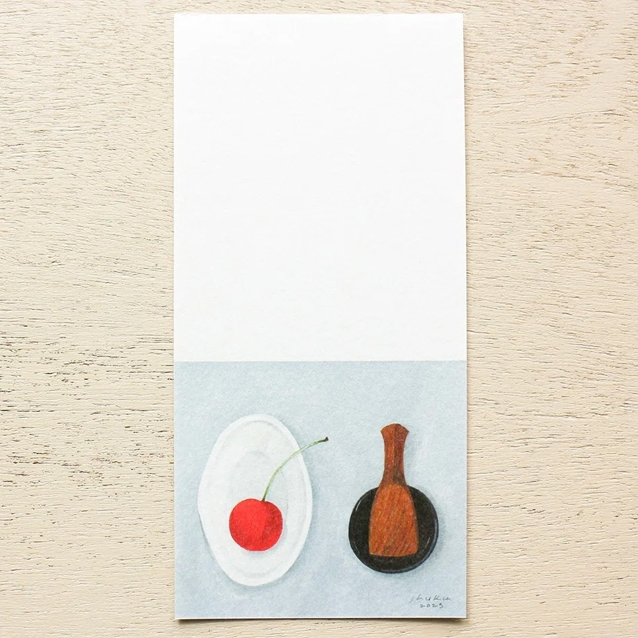 Nishi Shuku Slim Washi-Paper Letter Pad - Fruit Inside