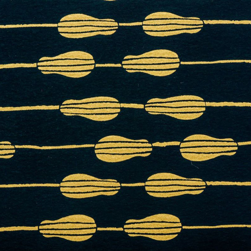 Okinawa Shimanone Washi Postcard Luffa Pattern