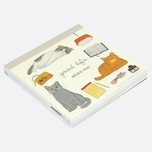 Yusuke Yonezu Memo Pad Cats Angled Cover